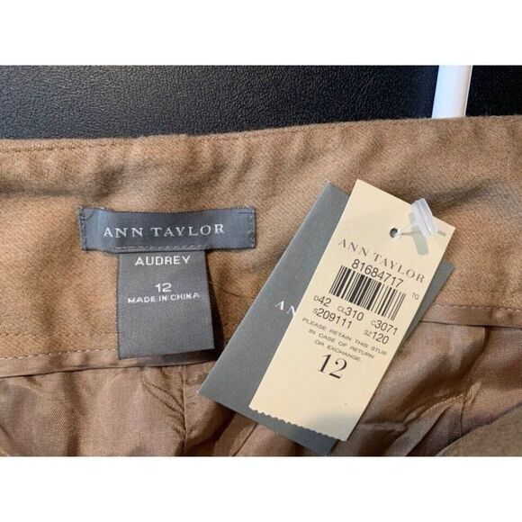 Ann Taylor Wool Cashmere Career Trouser Pant Size 12 NEW - Picture 2 of 4
